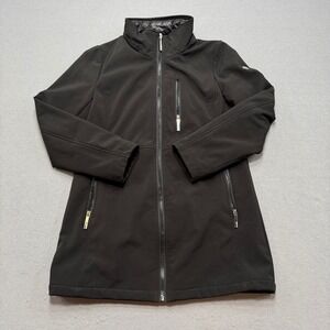 Calvin Klein Jacket Women's Medium Black Quilted Lined Water Resistant Gorpcore